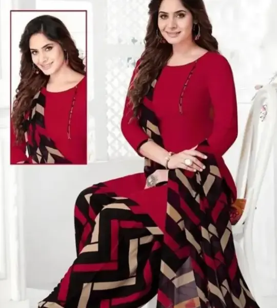 FRENCH CREAP SALWAR SUIT