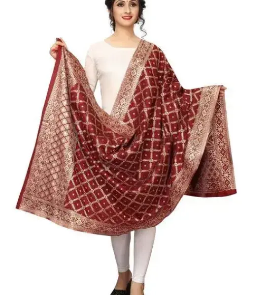 Ethnic Banarasi Silk Women's Dupatta