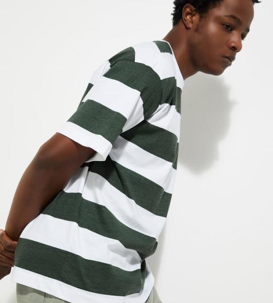 Men Oversized Striped T-shirt