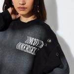 Women Oversized Printed Sweatshirt