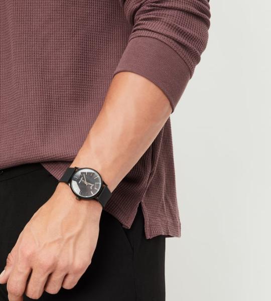 Men Knitted Full Sleeves Polo T-shirt