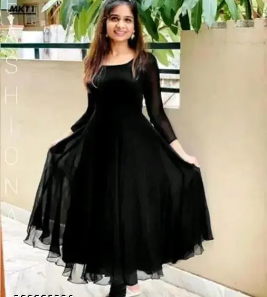 Fancy long flair anarkali type kurti