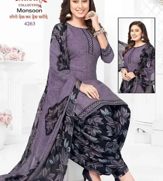 SOFT AND SILKY CREAP SALWAR SUIT